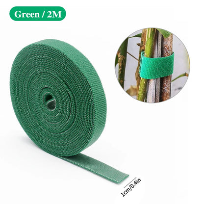 Verstellbare, selbstklebende Pflanzenbinder für den Garten, Nylon-Pflanzenverband, Gartenhakenschlaufe, Bambusrohrwickel, Unterstützung für Gartenzubehör