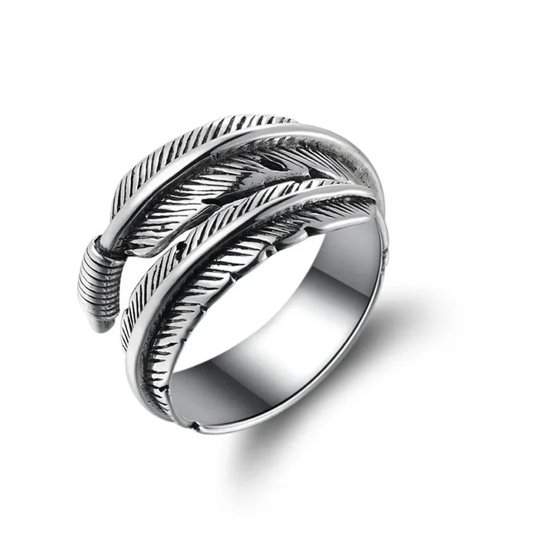 Retro Poseidon Kompass Ring versilbert Hexagramm Öffnung verstellbarer Ring Männer und Frauen Hip-Hop Trend Schmuck Geschenk