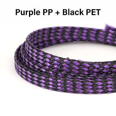 10M/Rolle Neue PET-Garn + PP-Baumwolle Geflochtene Isolierhülle 4mm 8mm 12mm Kabelummantelung Drahtschutz Kabelummantelungsschlauch