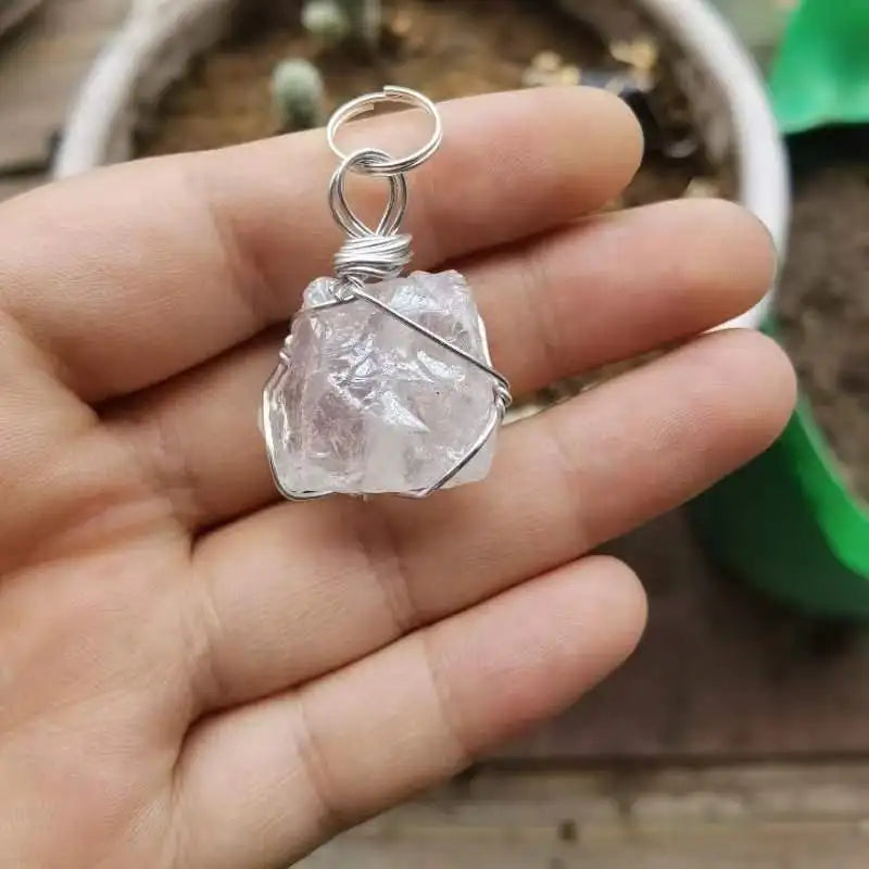 Kleine Raw Kristall Keychain, Haustier Kragen Charme, Tasche Zubehör, natürliche, kristall auf die gehen, keychain charme, geschenk ideen, healing