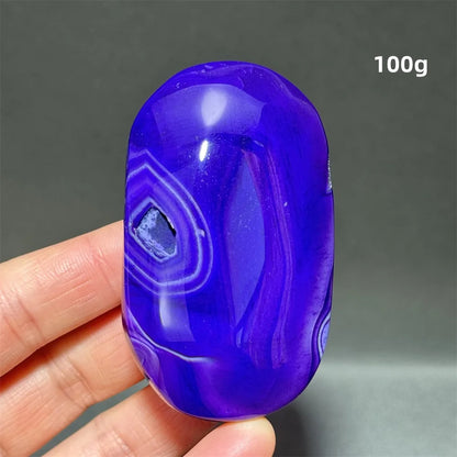 Natürlicher Edelstein Achat Kristall Palm Spielen Mineral Quarz Reiki Heilung Energie Spirituelle Meditation Home Decor Geschenk