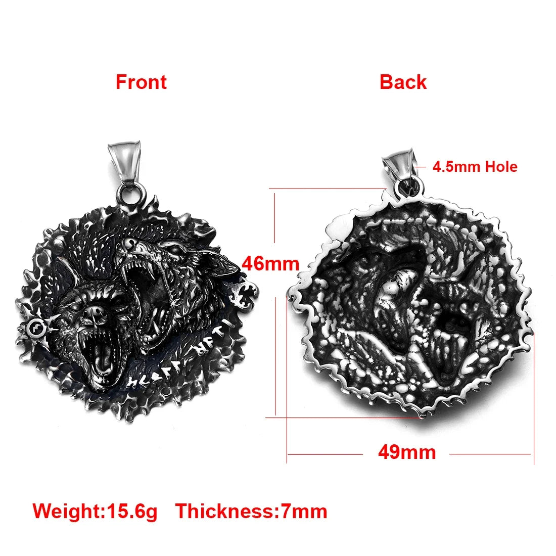 Edelstahl Viking Nordischer Anhänger für Halskette DIY Zubehör Schmuckherstellung Erkenntnisse Männer Charm Supplies Punk Axt