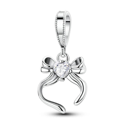 Heißer Verkauf Charms Perlen 925 Sterling Silber Farbe Bogen Kreuz Lebensbaum Perlen Fit DIY Original Armreif Charme Anhänger Schmuck