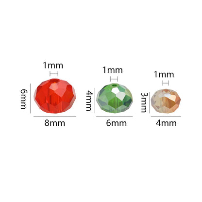 4mm/6mm/8mm Österreich Facettierte Kristall Perlen Lose Spacer Glas Perlen Für Schmuck Machen Halskette armbänder Handwerk Diy Zubehör