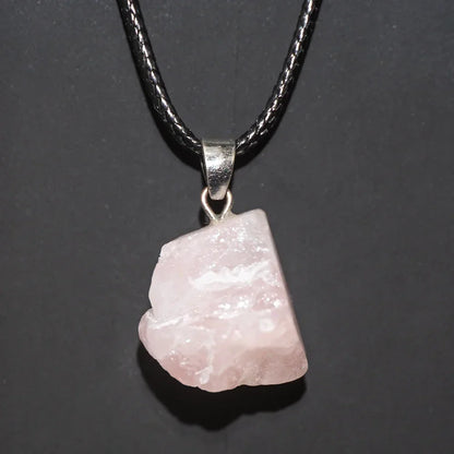 1PC Natürlicher Kristall Rohstein Amethyst Anhänger Energie Heilung Edelstein Amethyst Halskette Charms Chakra Halo Schmuck für Frauen