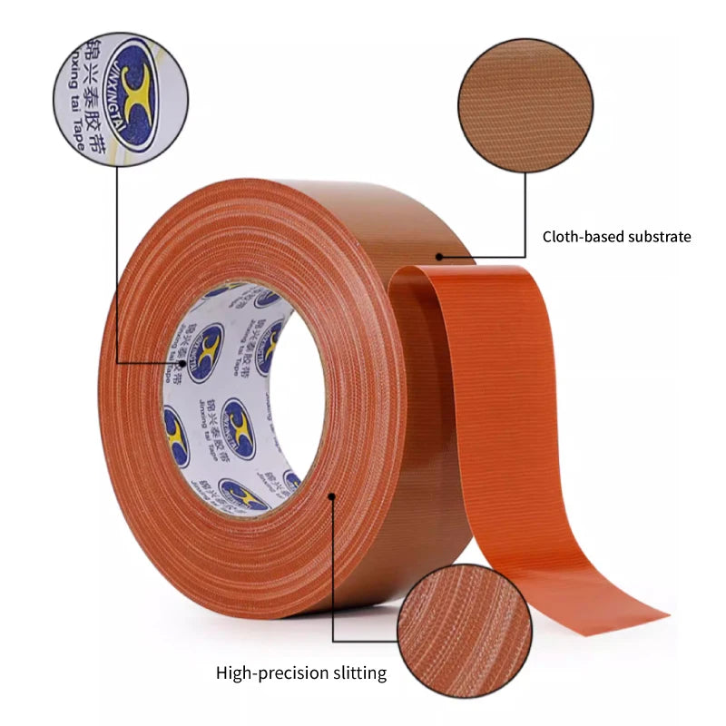Hochleistungs-Stoffklebeband, 45 mm breit, 11 mil dick, wasserdicht, stark haftendes Stoffband für Reparaturen, DIY-Bastelarbeiten, mehrfarbig, 1 Rolle