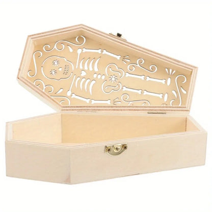 Haustier-Gedenkgeschenke, Sargförmige Boxen, Urne, handgeschnitztes Knochen aus Holz, Vintage-Dekor, Katzenasche, Handbuch