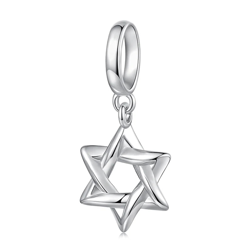 WOSTU Echt 925 Sterling Silber Herz Perlen Blume Retro Muster Charms Anhänger Fit Original DIY Armband Halskette Silber Schmuck