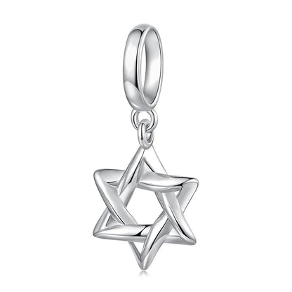 WOSTU Echt 925 Sterling Silber Herz Perlen Blume Retro Muster Charms Anhänger Fit Original DIY Armband Halskette Silber Schmuck