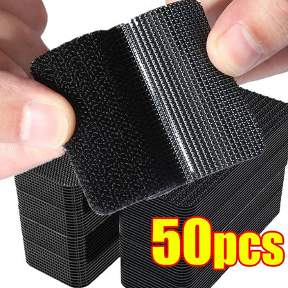 Sehr stark klebendes Klettband, selbstklebendes, doppelseitiges Klettverschlussband, Kabelband, Super-Klettverschlussband