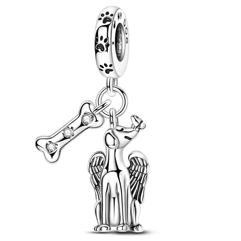 Heißer Verkauf Charms Perlen 925 Sterling Silber Farbe Bogen Kreuz Lebensbaum Perlen Fit DIY Original Armreif Charme Anhänger Schmuck