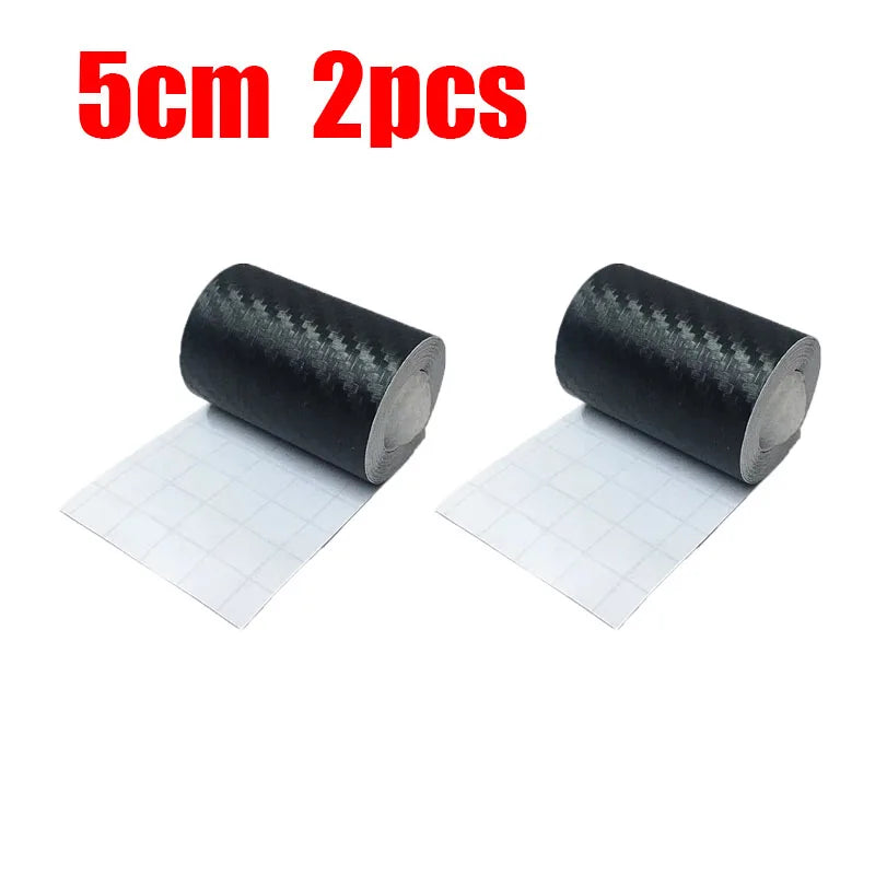 1-4 stücke Carbon Faser Automotive Klebeband Rolle Matte Schwarz Schutz Auto Film Selbst-Klebe Film Vinyl auto Film Zubehör