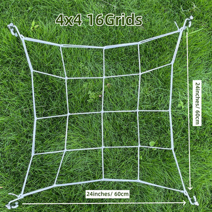 4'' Mesh Grow Zelt-Spaliernetz, robustes elastisches Pflanzennetz mit Stahlhaken, flexible Hydrokultur-Unterstützung für die Gartenbau