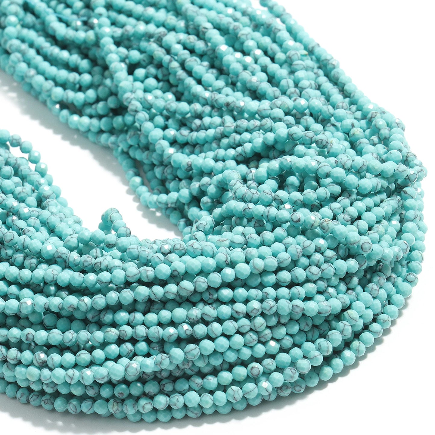2 3 4 mm facettierte kleine Perlen, natürlicher Aquamarin, Lapislazuli, Turmalin, Amethyst-Steinperlen für Schmuckherstellung, Diy-Zubehör