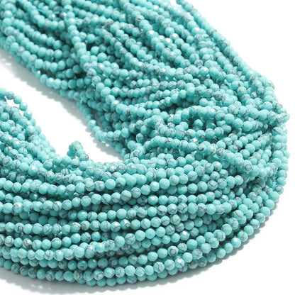 2 3 4 mm facettierte kleine Perlen, natürlicher Aquamarin, Lapislazuli, Turmalin, Amethyst-Steinperlen für Schmuckherstellung, Diy-Zubehör