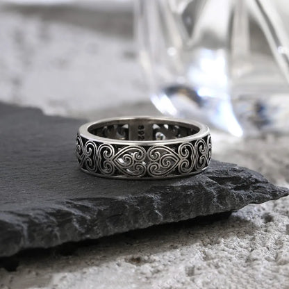 Luxuriöse Ringe aus 925er Silber für Herren und Damen, Paarringe, Modeschmuck, Party, Geburtstag, Geschenke