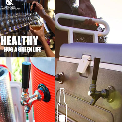 Handwerk Bier Wasserhahn Bier Wasserhahn mit Flüssigkeit Ball Lock Schnell Trennen Montage, Chrom Bier Spender Bier Soda Hause Brauen Kit