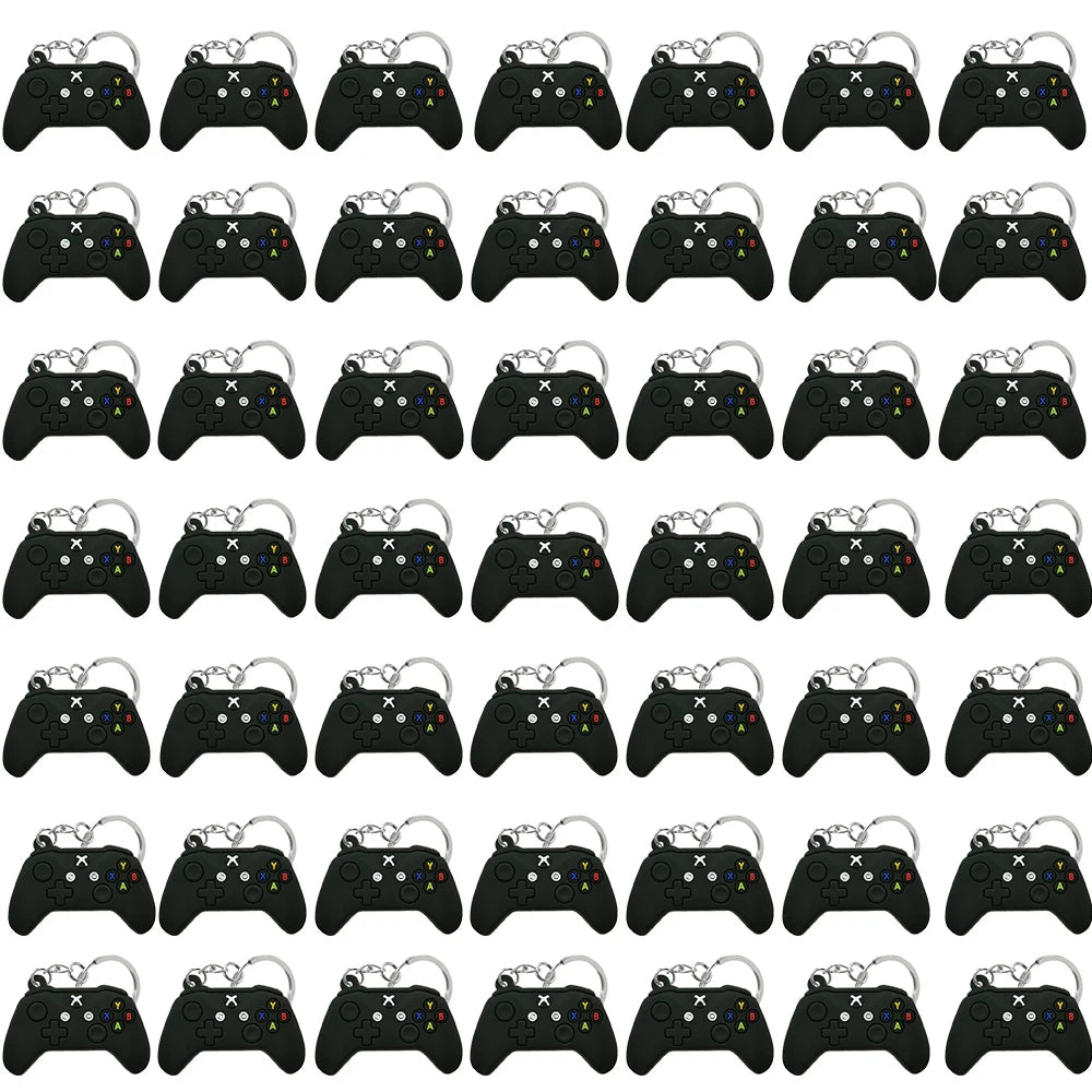 50PCS Schlüsselbund für Jungen Männer Gamepad Schlüsselring Joystick Game Controller Schlüssel Zubehör fit Handtasche Schlüssel Anhänger Freunde Schlüssel geschenke