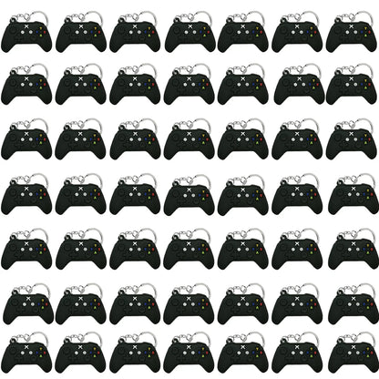 50PCS Schlüsselbund für Jungen Männer Gamepad Schlüsselring Joystick Game Controller Schlüssel Zubehör fit Handtasche Schlüssel Anhänger Freunde Schlüssel geschenke