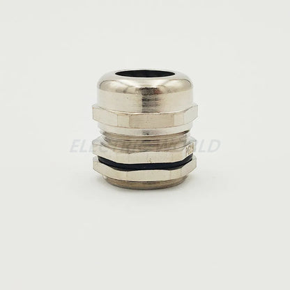 10 Stück PG11 Metall-Kabelverschraubung M18 wasserdichter Nickel-Messing-Metalldrahtverbinder Draht Eichel für 5,0–11 mm IP68 Metallkabelstecker