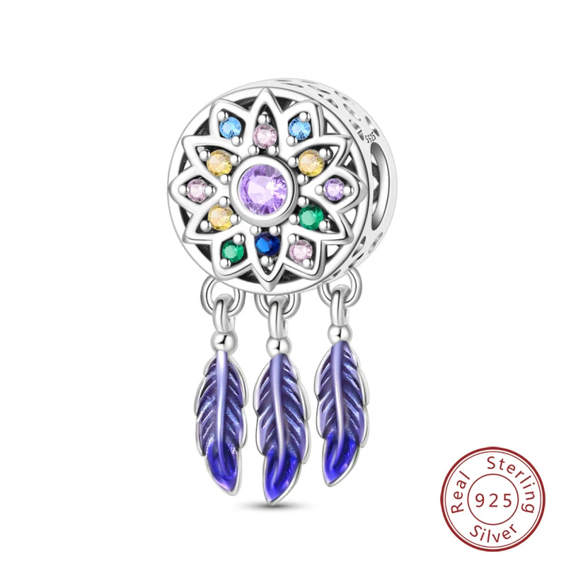 Passend für Qikaola 925 Original-Armbänder, blauer Zirkon, Eule, leuchtende Meeresschildkröte, Oktopus, 925er Silber, Charms, Perlen, DIY, Geburtstag, Schmuck, Geschenk