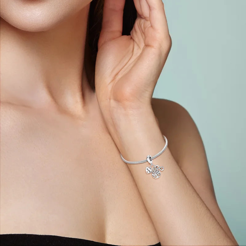 Charms-Anhänger aus 925er-Sterlingsilber mit Baum des Lebens und Zirkonia, passend für DIY-Armband-Halskette, Geschenk für Sie, Colgante Plata