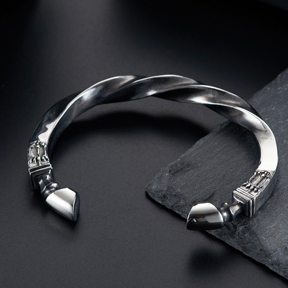 Vintage Krieg Pferd Huf Twist Manschette Armreifen männer 316L Edelstahl Mode Offene Armbänder Punk Amulett Schmuck Dropshipping