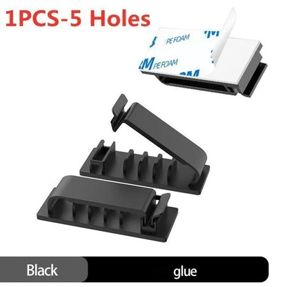 Kabel-Organizer, Kabelmanagement, Drahthalter, flexibler USB-Kabelaufwickler, ordentliche Silikon-Clips für Maus, Tastatur, Kopfhörer-Schutz
