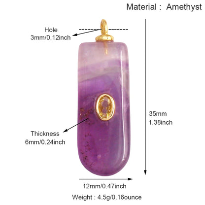 Jade Achat Amethyst Amazonit Wasser Gras Lapis Lazuli Charm Anhänger, 18K echt vergoldet Schmuck für Halskette Handwerk Herstellung S79