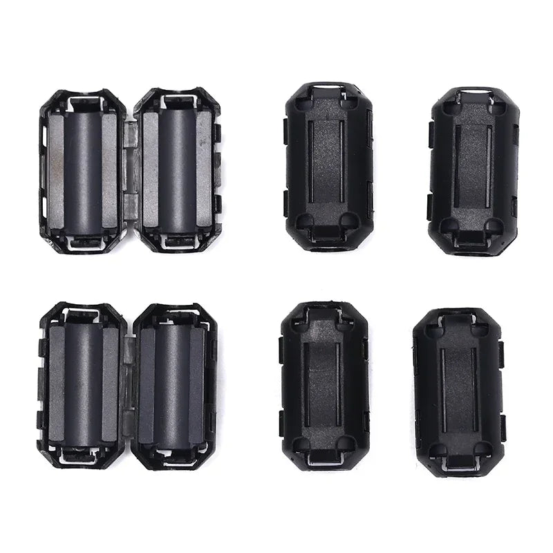 20 Stück 3.5/5/7/9/11/13/15mm EMK-Ringkern Ferrit perlen klemme Drossel spule Ferrit filter clip kabel für schwarzes magnetisches Aufschnappen