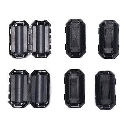 20 Stück 3.5/5/7/9/11/13/15mm EMK-Ringkern Ferrit perlen klemme Drossel spule Ferrit filter clip kabel für schwarzes magnetisches Aufschnappen