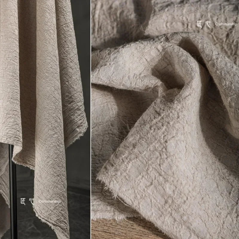 Gewaschener Baumwoll-Leinen-Stoff, Pflanzen-Krawatten-gefärbt, Kleidung, Designer, Großhandel, Stoff, DIY-Bekleidung, Nähen, Stoffmaterial nach Meter