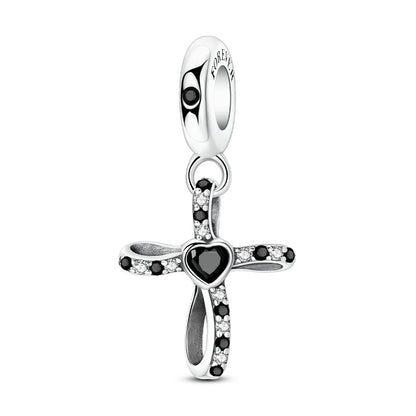 Klassische Kronen-Schädelperlen aus 925er-Sterlingsilber und Rosenpistolen-Anhänger, passend für Armbänder, exquisite Halsketten, Schmuck, Geschenke