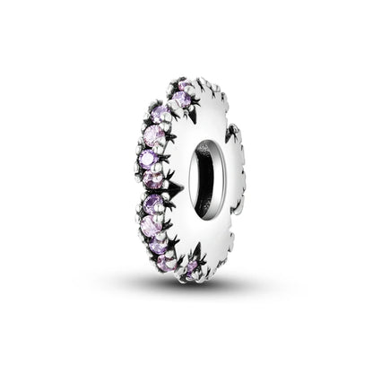 Sicherheitsketten aus 925er-Sterlingsilber, violette Serie, Schmetterling, Widder, Zwillinge, passend für Original-Armbänder, DIY-Schmuckherstellung, Geschenk für Frauen