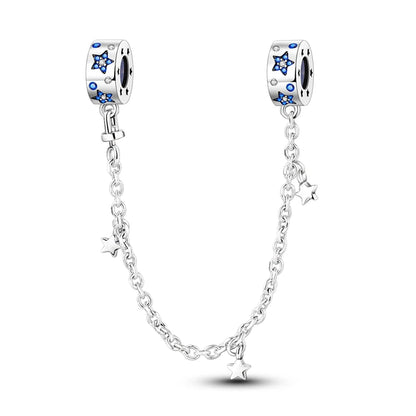 Silber-Charm, 925er-Sterlingsilber, Clip-Charms, Sicherheitsketten-Charm, CZ-Pavé, runde Clip-Perlen, passend für Original-Armbänder, Schmuckherstellung