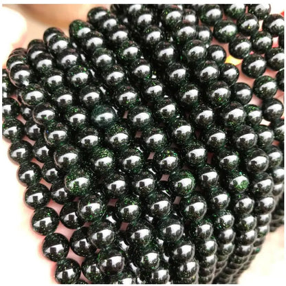 A++ Natürlicher goldener Sandstein und blauer Sandstein und grüner Sandstein, lose Perlen für Schmuckherstellung, Armband, Großhandel, DIY-Zubehör