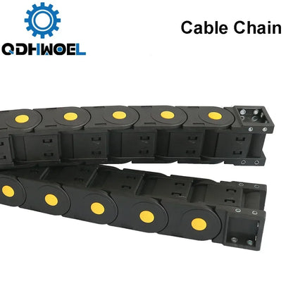QDHWOEL 2 Stück JFLO H45 x 50 mm, 1 Meter Kunststoff-Schleppkette, Kabeldrager, Schleppleine für CNC-Fräsmaschinen, Übertragung