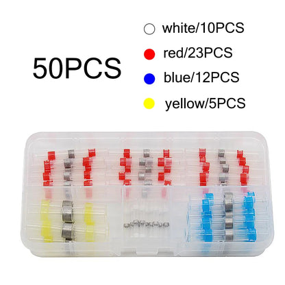 Wasserdichtes Schrumpfschlauch-Set, isolierte elektrische Kabelverbinder, Stoßspleiß, Löten, elektrische Anschlussdose mit Löten