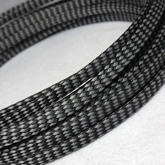 8 mm Kabelhülse, schwarz, grau, Kabelhülsen, isolierter Geflechthülse, PP-Baumwollgarn, PET, erweiterbarer Wickeldraht, Kabelschutz