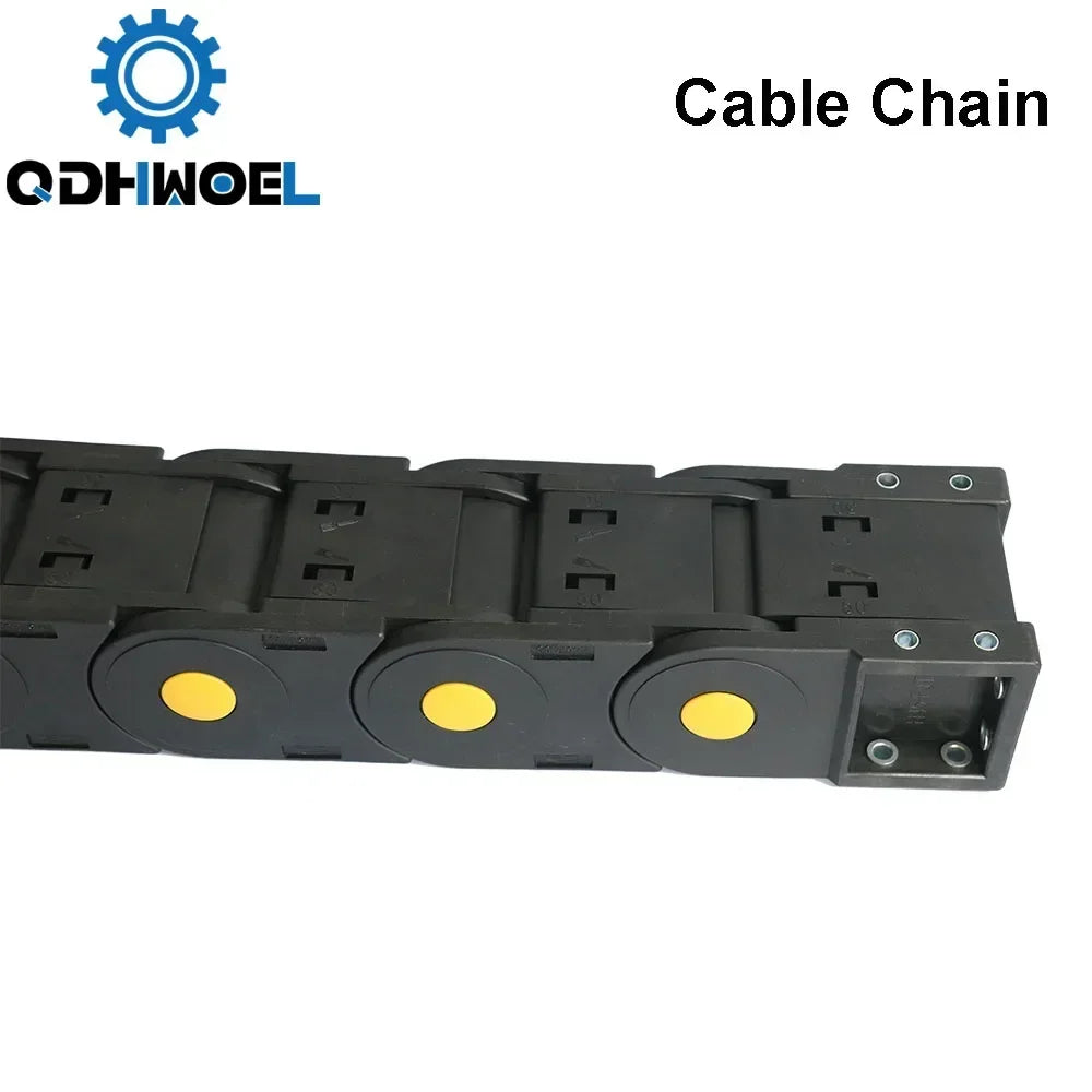 QDHWOEL 2 Stück JFLO H45 x 50 mm, 1 Meter Kunststoff-Schleppkette, Kabeldrager, Schleppleine für CNC-Fräsmaschinen, Übertragung