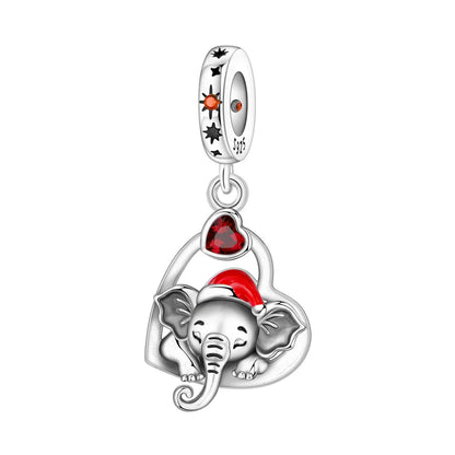 Heißer Verkauf 925er Sterlingsilber Schlitten- und Schneemann-Perlen und Kürbiskopf-Anhänger, passend für Armbänder, Weihnachts- und Halloween-Geschenke