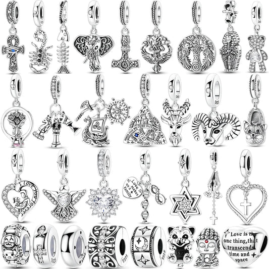 2026 heißer Verkauf 925 Sterling Silber Charms Perle CZ Zirkon Für Immer Liebe Baum Des Lebens Anhänger Fit Original Armband DIY schmuck Geschenk