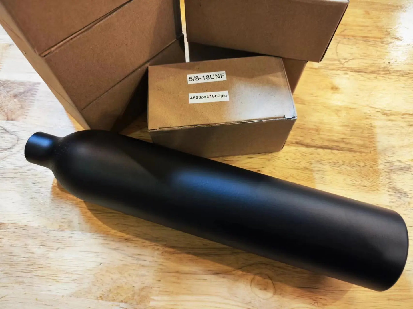 0,5 l Aluminium tank 5/8 "-18 unf Luft flasche 3000psi 200bar hpa Druckluft CO2-Zylinder Flaschen tank Regelventil