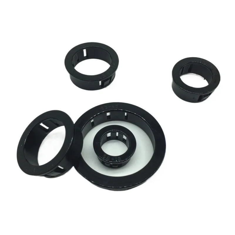 SB Snap-On Nylon-Kabeltülle und Kunststoff-Lochstopfen-Set (8 mm–75 mm) – Drahtschutzring, Zugentlastungsbuchse