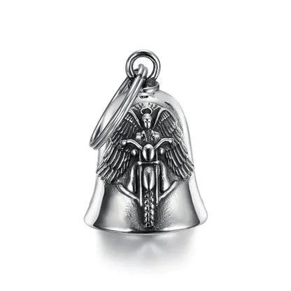 Vintage Christian Jesus Kreuz Glocke Anhänger Motorrad Glocke Halskette Punk Biker Religiöser Exorzist Glücksschmuck für Herren