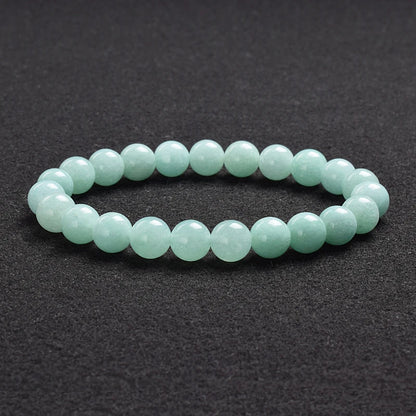 Genuine natural stone bracelet: Apatite, Lapis Lazuli, Agate, Crystal, Tiger's Eye. High-quality gemstone bead bracelet. Men's jewelry bangle.