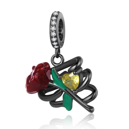 Heißer Verkauf 925er Sterlingsilber, niedliche Panda-Perlen und Pinguin-Anhänger, passend für Schlangenarmband, Boutique-Halskette, schwarzer Anhänger, Geschenk
