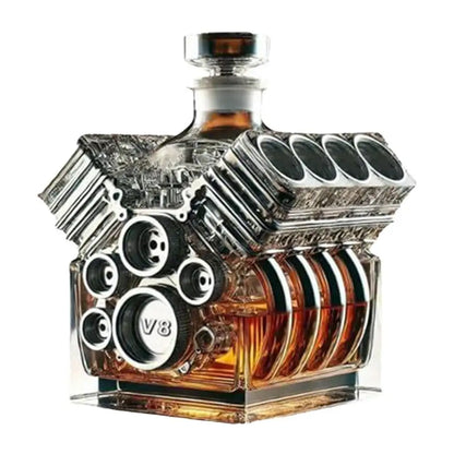 V8 Motoren Form Wein Dekanter Kristall Whisky Dekanter Kreative Alkohol Separator Dekanter Bar Gadgets für Tequila Bourbon Geschenk