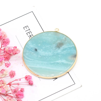 Multishape Natürliche Amazonites Anhänger Charms Natürliche Blaue Stein Stecker für Die DIY Jewerly Halskette Armband Zubehör