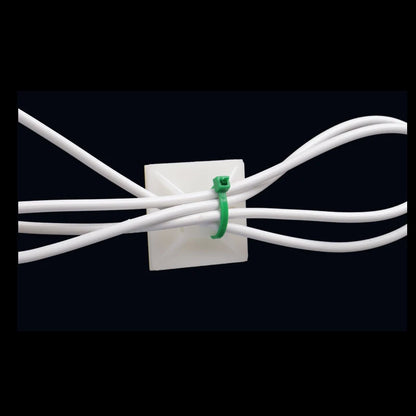 100PCS Kabelbinder Basis Halterung Mit Kleber Draht Abnehmbare Selbstklebende Wand Halter Auto Befestigung Sitz Klemmen Saug Positionierung saugnapf